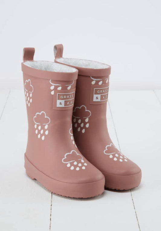 Grass and Air color changing rain boots