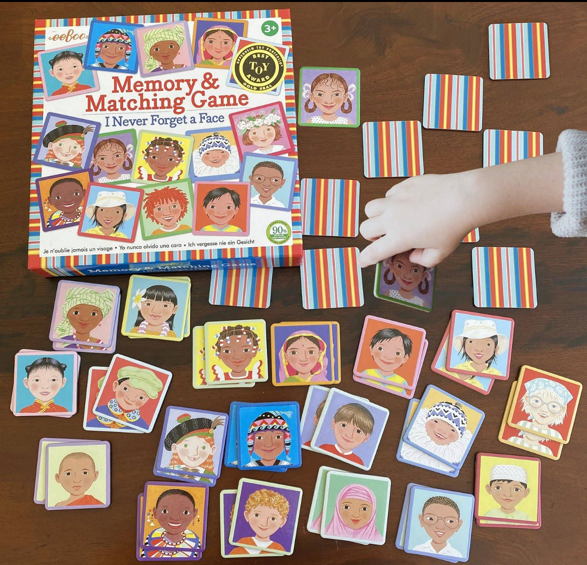 eeboo I never forget a face memory game