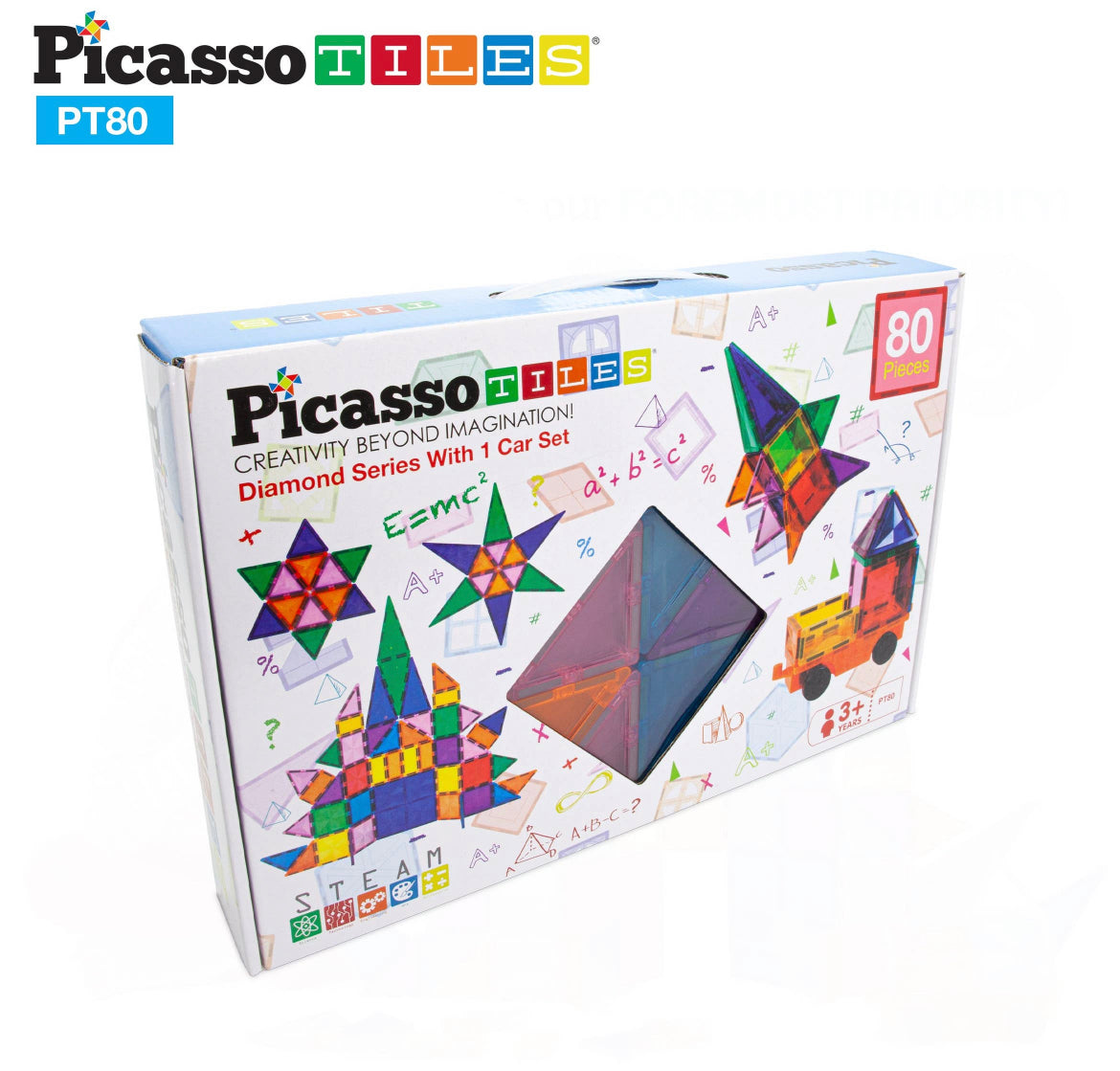 Picasso Magenetic tiles 80 pieces