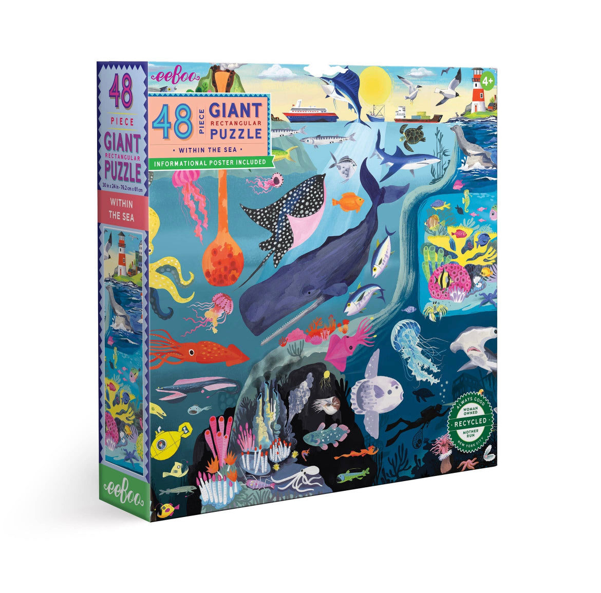 eeboo Ocean giant puzzle-48 pieces